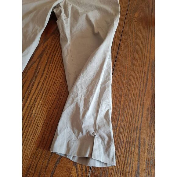 Size 18 Regular Van Heusen Stretch Khaki Tan Cropped Ankle Capri Casual Pants - Picture 3 of 4